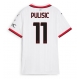 AC Milan Christian Pulisic #11 Replike Gostujuci Dres za Ženska 2024-25 Kratak Rukav